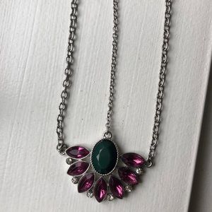 Green eye necklace